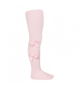 Leotardos para bebé con lazos en laterales de Cóndor - Rosa