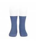 Calcetines básicos punto liso de Cóndor - Azul francia