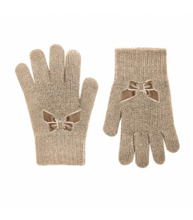 Guantes con lazo de Cóndor - Marrón claro