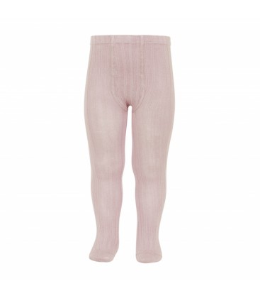 Leotardo básico canalé de Cóndor - Rosa