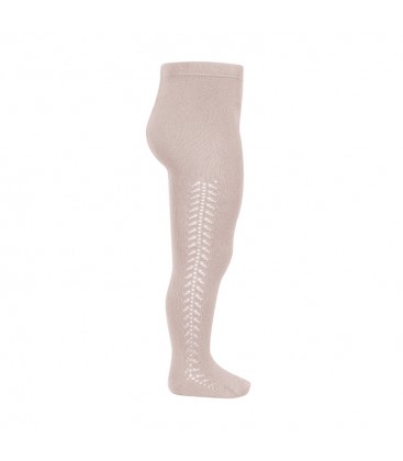 Leotardo cálido calado lateral de Cóndor - Rosa empolvado