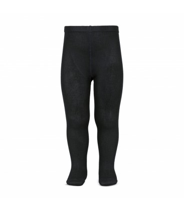 Leotardos básicos de punto liso de Cóndor - Negro
