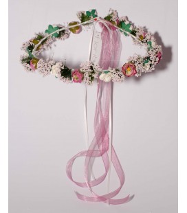 Diadema redonda para primera comunión de Floritur