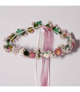 Diadema redonda para primera comunión de Floritur